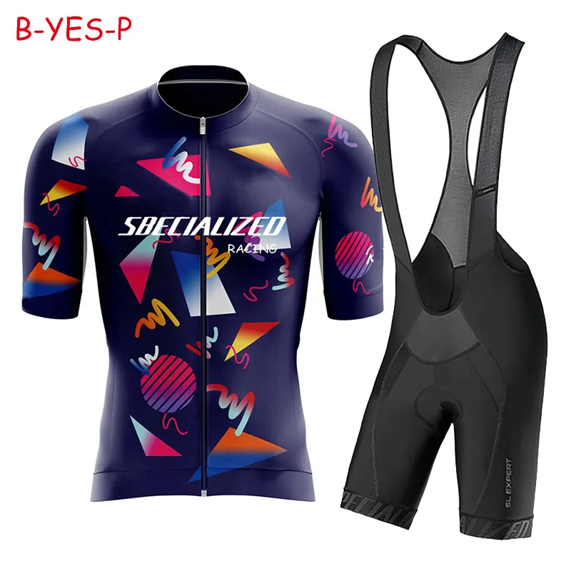 NEW Man Cycling Jersey Set 2024 Summer Cycling Clothing MTB Uniform Riding Bib Shorts Bike Clothing Maillot Ciclismo Hombre