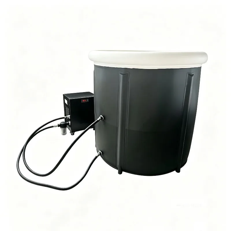 PVC mesh ice bath bucket cold therapy bathtub cold water bath bucket outlet thickened thermal insulation ice bucket chiller