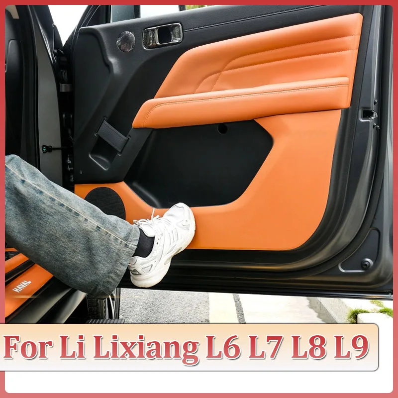 

Car Door Anti Kick Pad For Li LiXiang L6 L7 L8 L9 Leather Side Dustproof Edge Protector Sticker Interior Film Auto Accessories