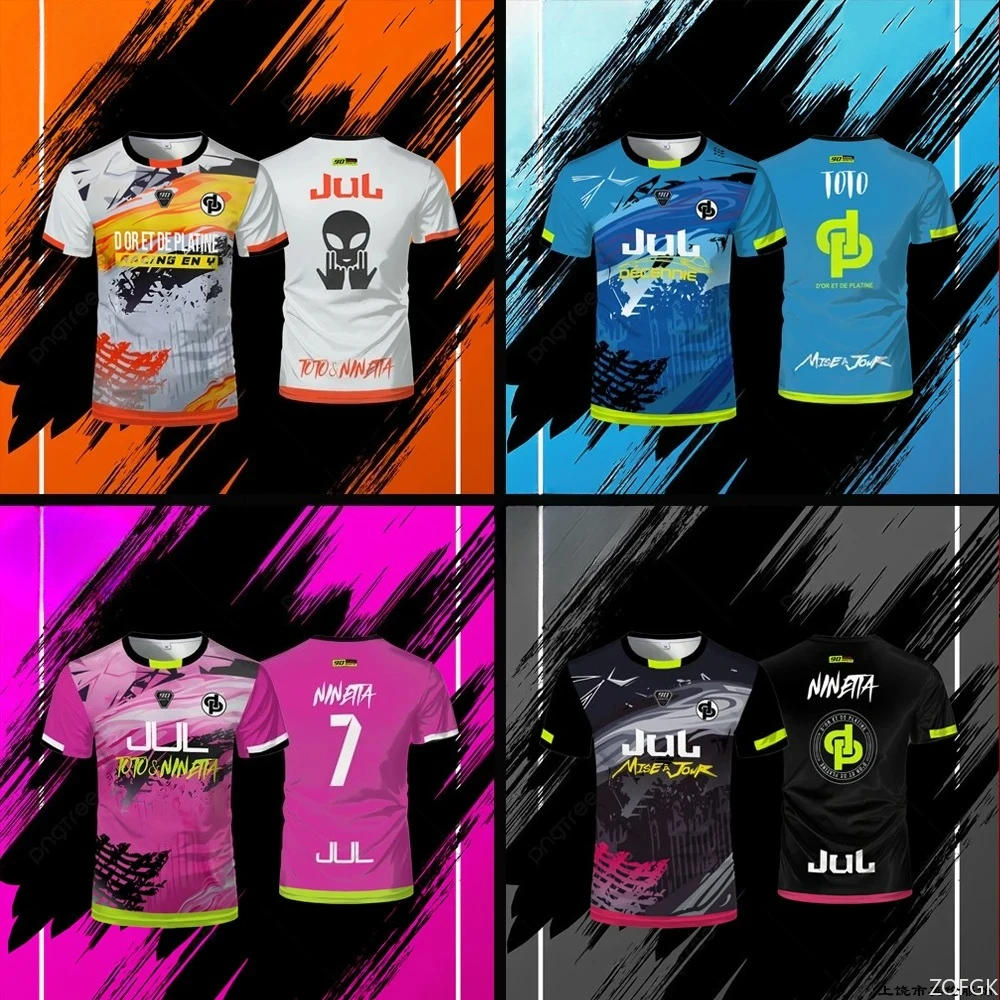 Été chaud Maollot Jul T-shirt sport respirant Jersey extérieur séchage rapide Football chemise hommes hauts personnalisés acheter