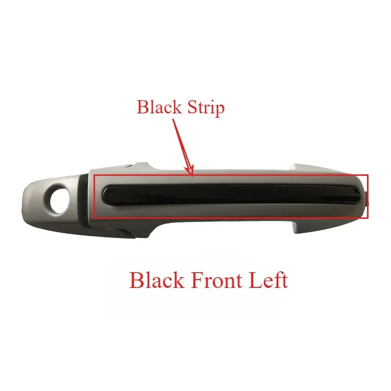 Plated Black Strip New Pickup Truck Door Handle Exterior Puller Outside Knob Gripper Automobile Part for Foton Tunland