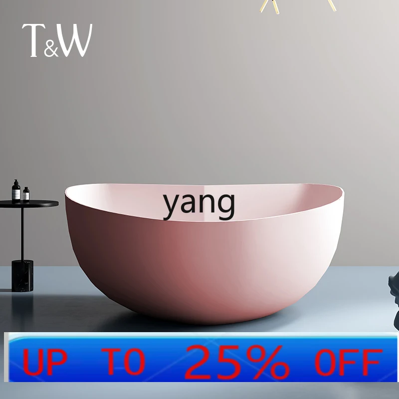 LMMpink love-shaped acrylic bathtub Home hotel B & B couple Double Internet celebrity bathtub