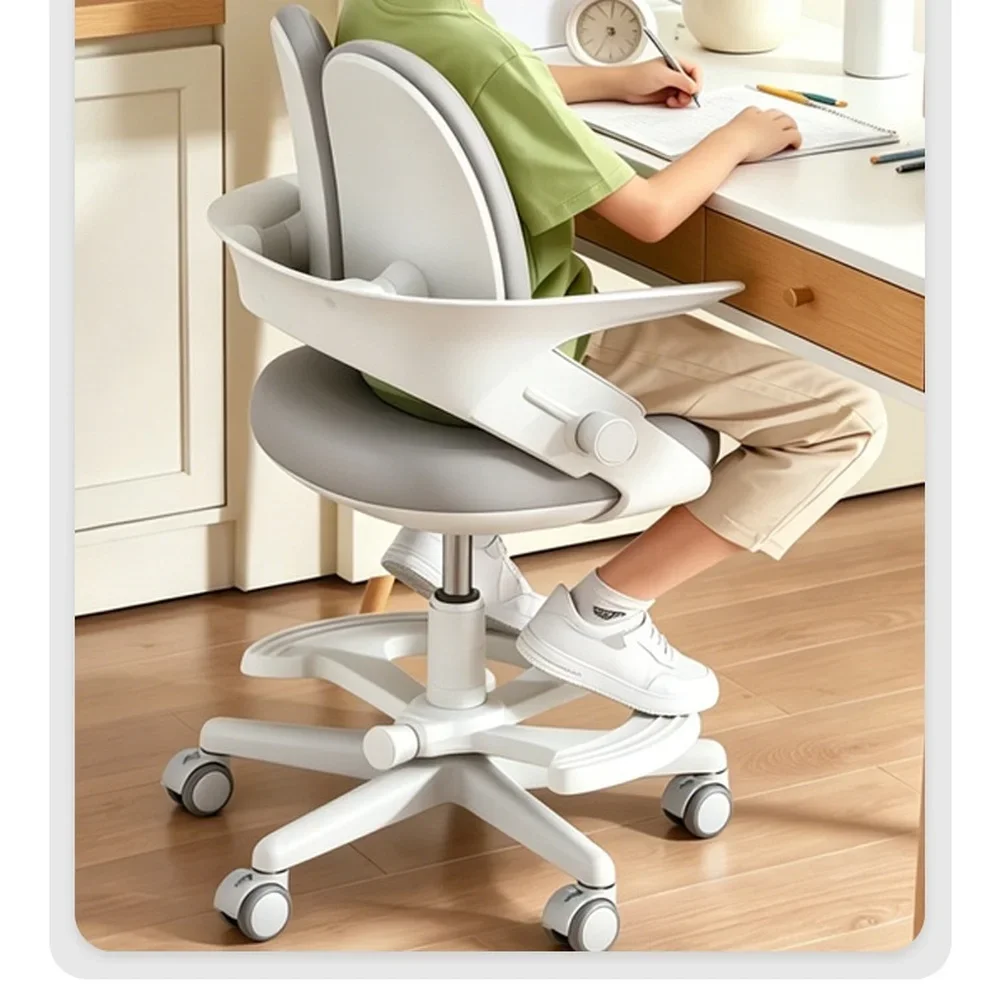 2 Inch Silent PU Caster Wheels for Children Chairs with Integrated Gravity Lock System and Full 360 Degree Swivel Capability