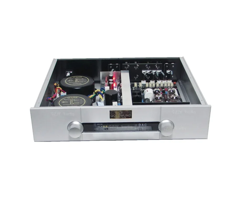 High-end T2500 Fully Balanced Remote Control HiFi Electronic Tube Preamplifier E88CC*2+ECC82*2,Signal noise ratio: 115dB