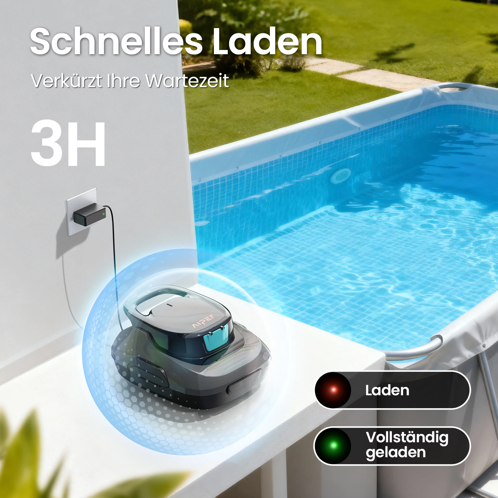 Überholter AIPER kabelloser automatischer Poolreiniger …