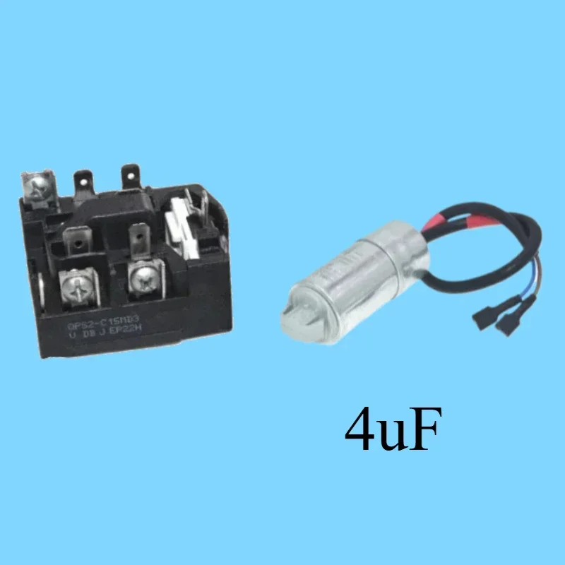 

Arrancador PTC QPS2-C15MD3 para Compresor de Refrigerador Homa, con Capacitor de 4uF