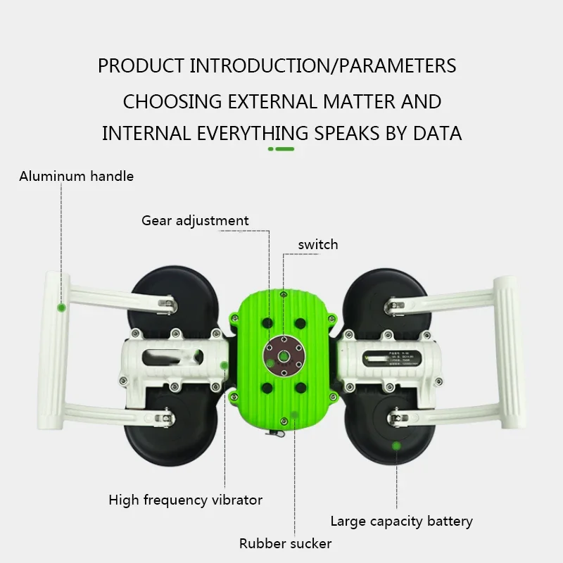 Handheld Floor Tile Artifact 14.8V Ceramic Tile Vibrating Machine R-98 Lithium Battery Rechargeable Vibrating Tile Machine