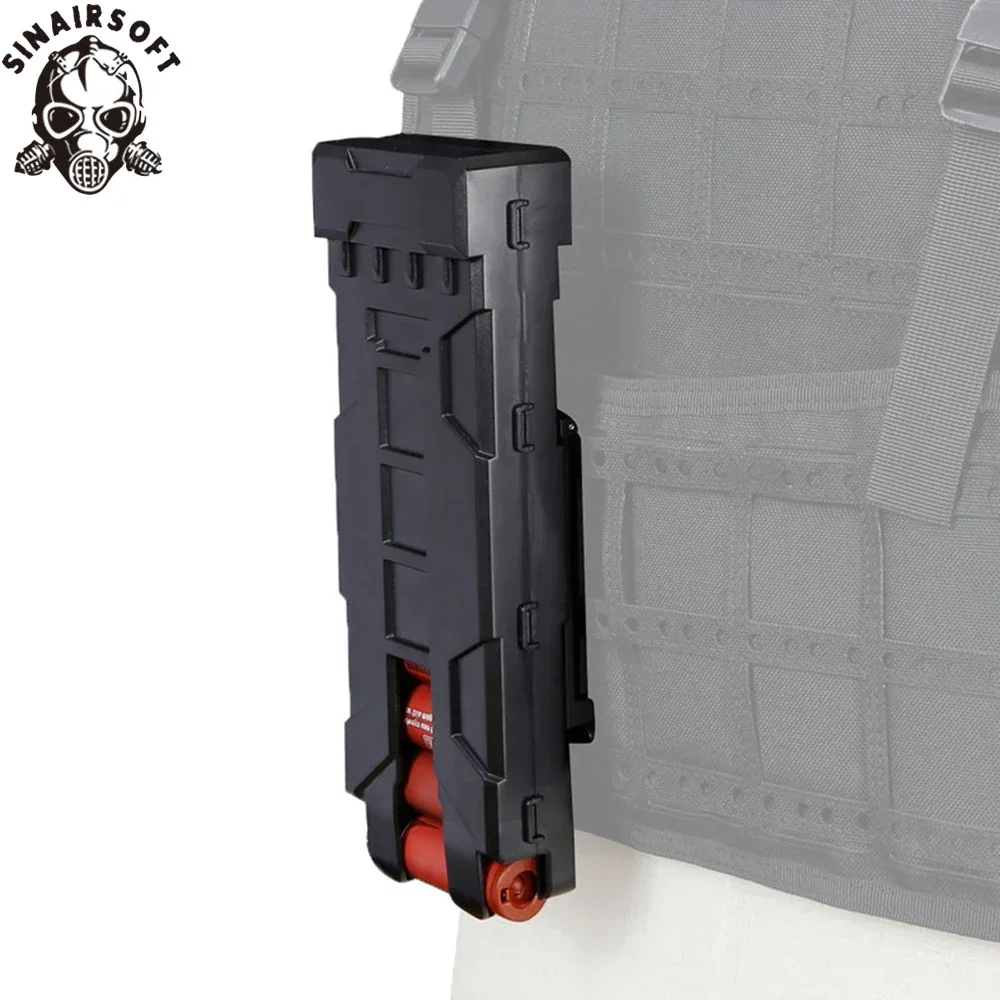 Tactical Shotgun Magazine Pouch Airsoft Paintball 10 Rounds 12 Gauge Reload Shells Molle Magazine Box Hunting Holder