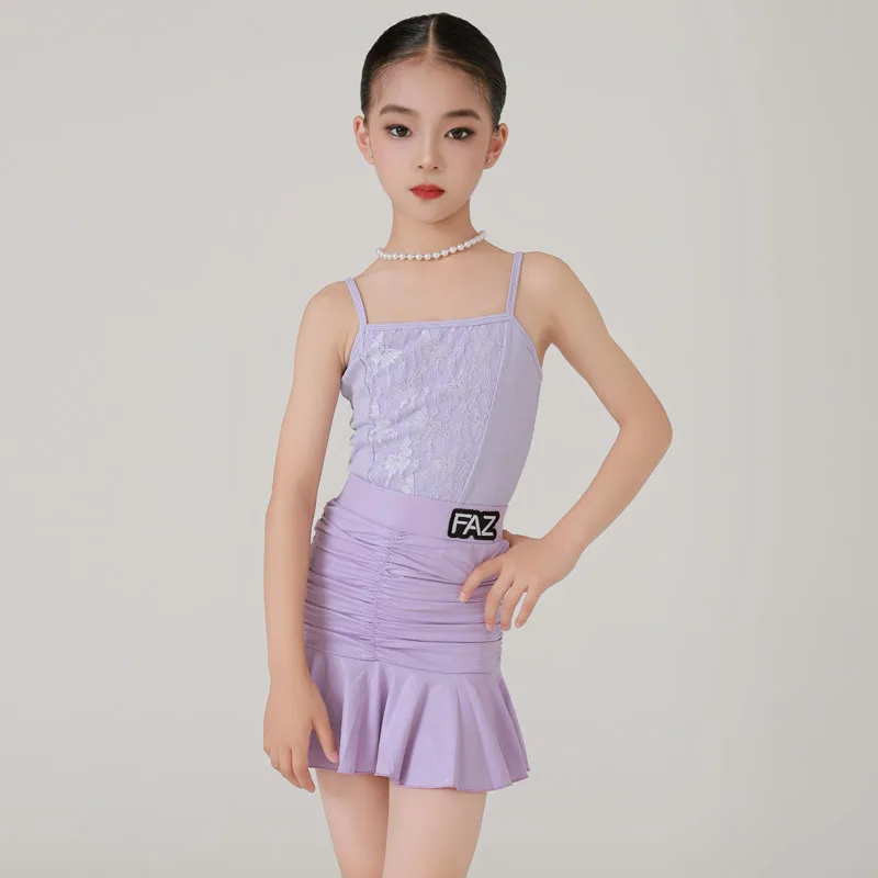 Nowe style dziewczęcych strojów do tańca latynoamerykańskiego, harmonogramy treningów dla dzieci, stroje na występy i letnie stroje treningowe, taniec cha-cha.