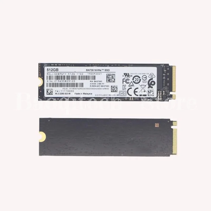 Nuevo unidad de estado sólido SN730 512GB 1TB protocolo NVME 2280 volumen PCIE3.0 M.2 SSD para WD para PC Digital occidental