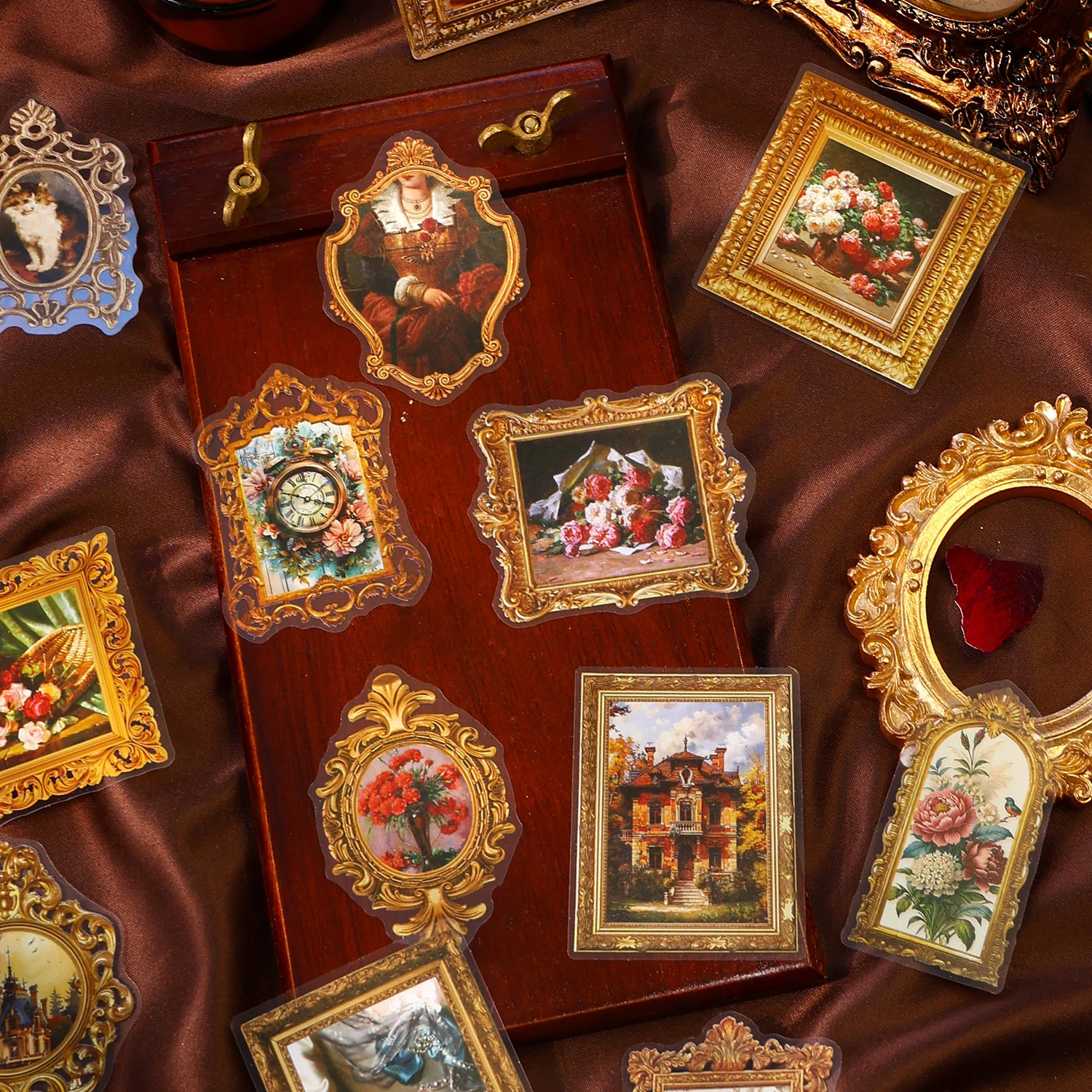 8 teile/los Barock Erinnerungen Serie niedlichen schönen dekorativen Haustier Aufkleber