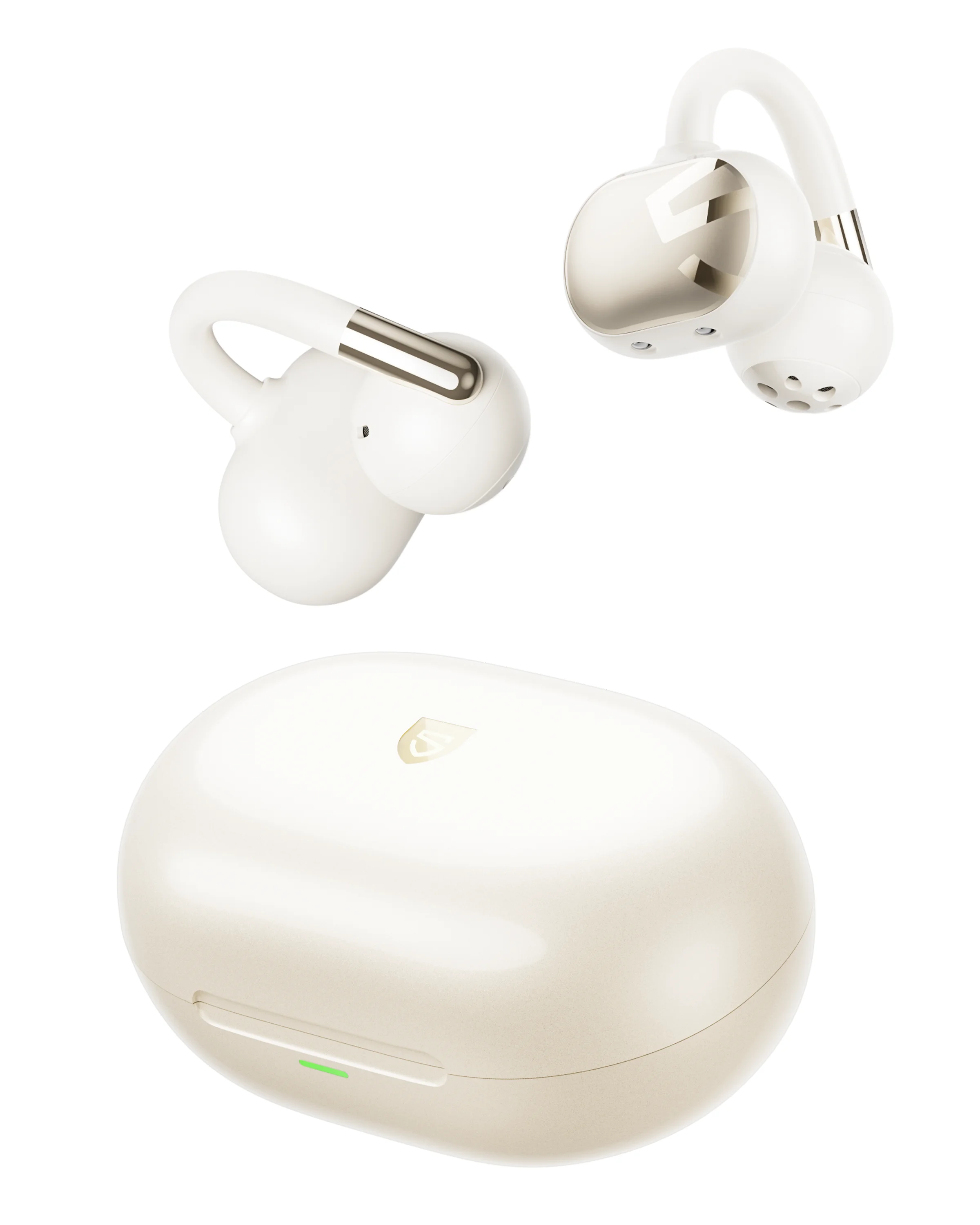 SoundPEATS Clip1 Open Ear draadloze hoofdtelefoon met Dolby Audio, Bluetooth 5.4, oordopjes met clip, sport oordopjes met Hi-Res LDAC, IPX5