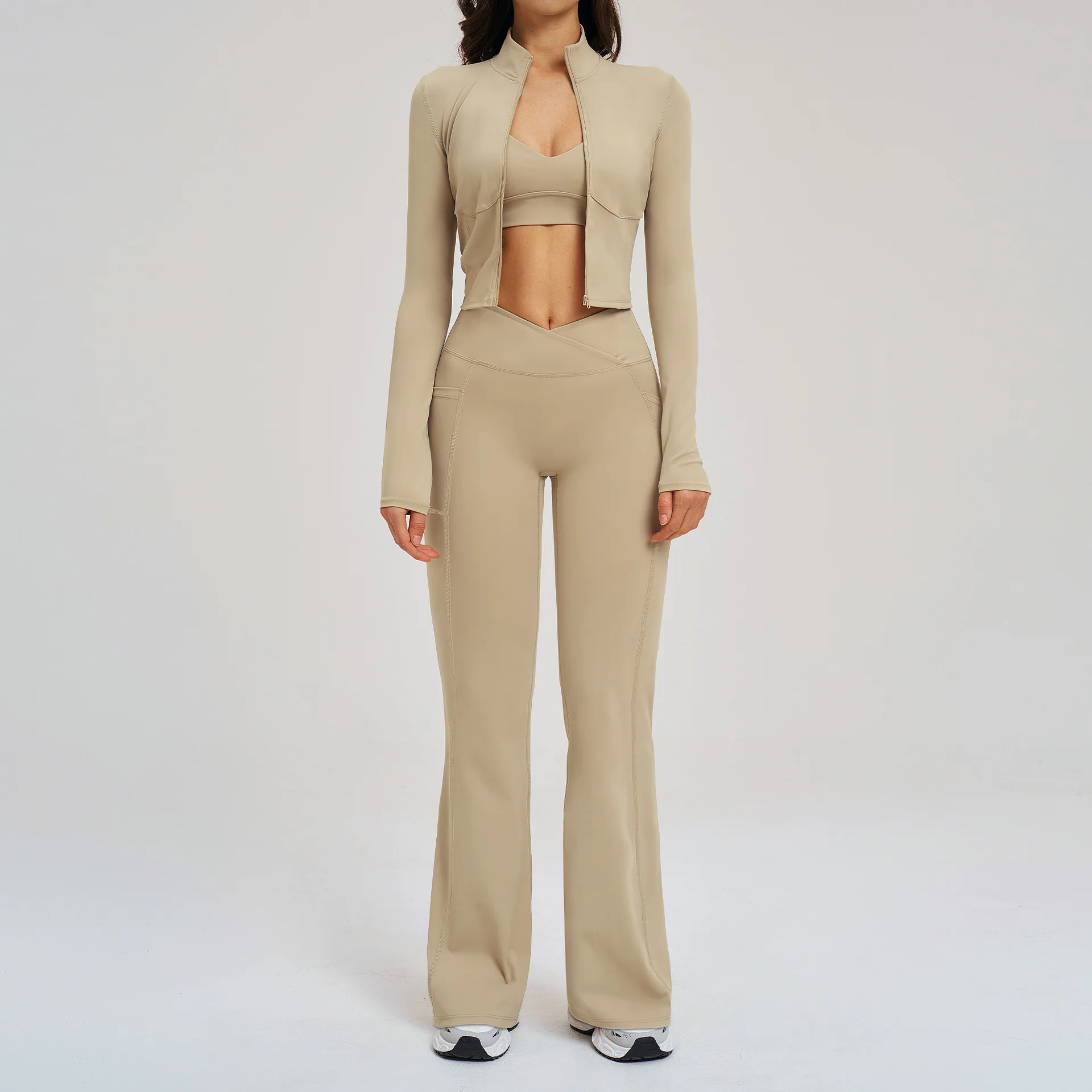 Yoga Set Workout Clothes 3PCS - đánh giá và giá Compression Long Pant