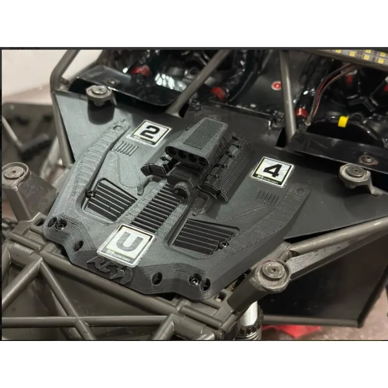 Fit Traxxas UDR 1/7 Front Decorative Panel, ABS High Detail Texture, Standard / Large V8 Front Cover Optional RC Upgrade Parts