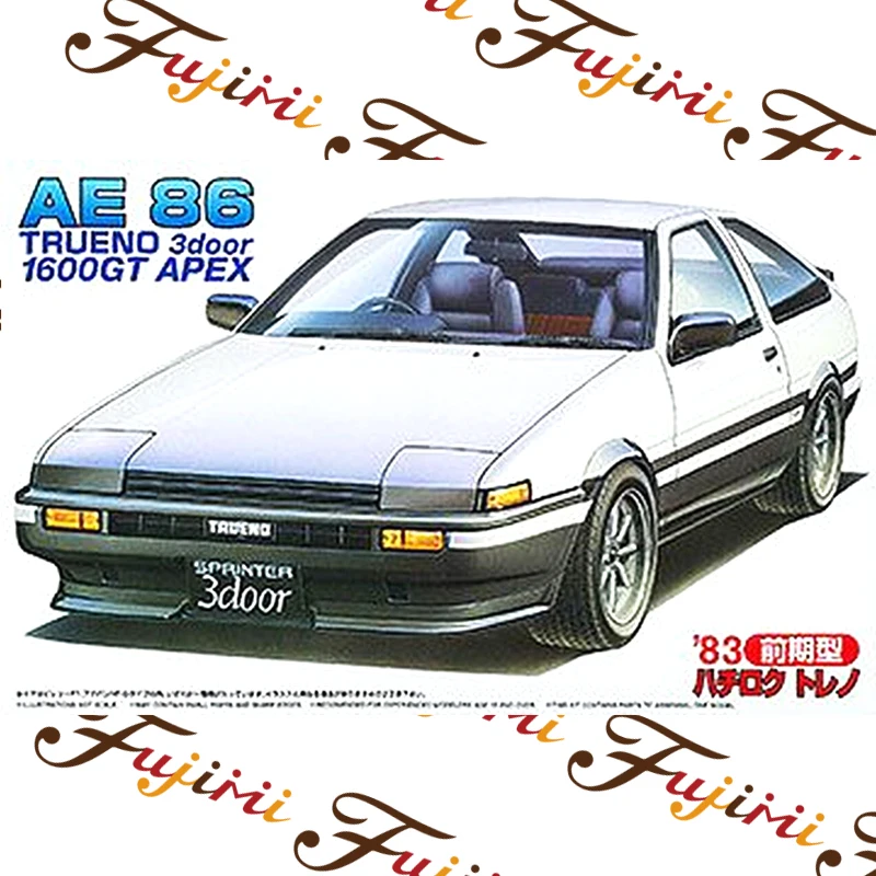 Static Assembled Car Model Fujimi-04642 1/24 Scale  AE86 Trueno 3Door GT Apex Late Type 1983 Collection Model Building Kit