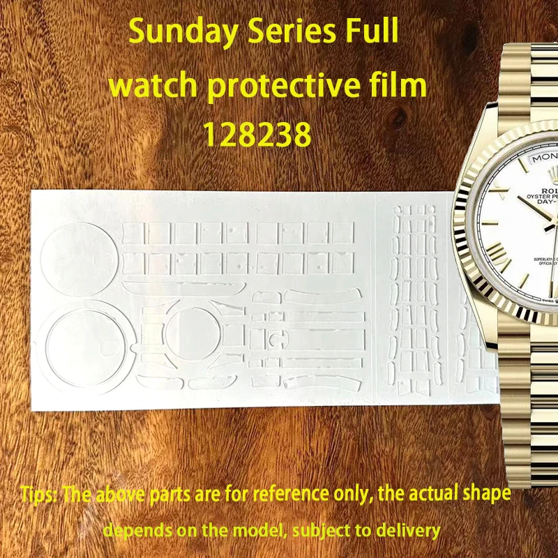 Applicable to Rolex 128238 watch film 36DD week calendar type smoked green 128236 protective film 128235 watch chain film