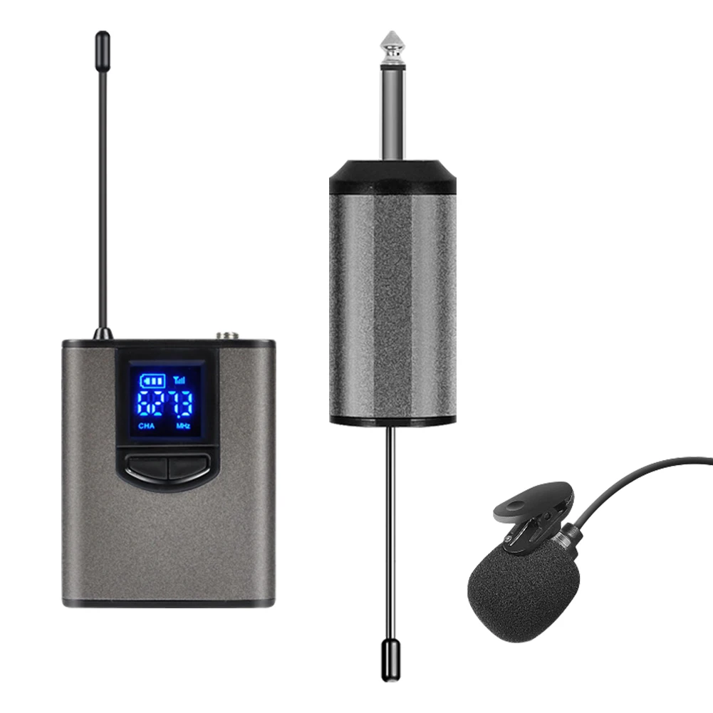 Speech Wireless Microphone Lapel Headset Mini Portable Receiver Transmitter UHF Professional Public Speaking Plug And Play