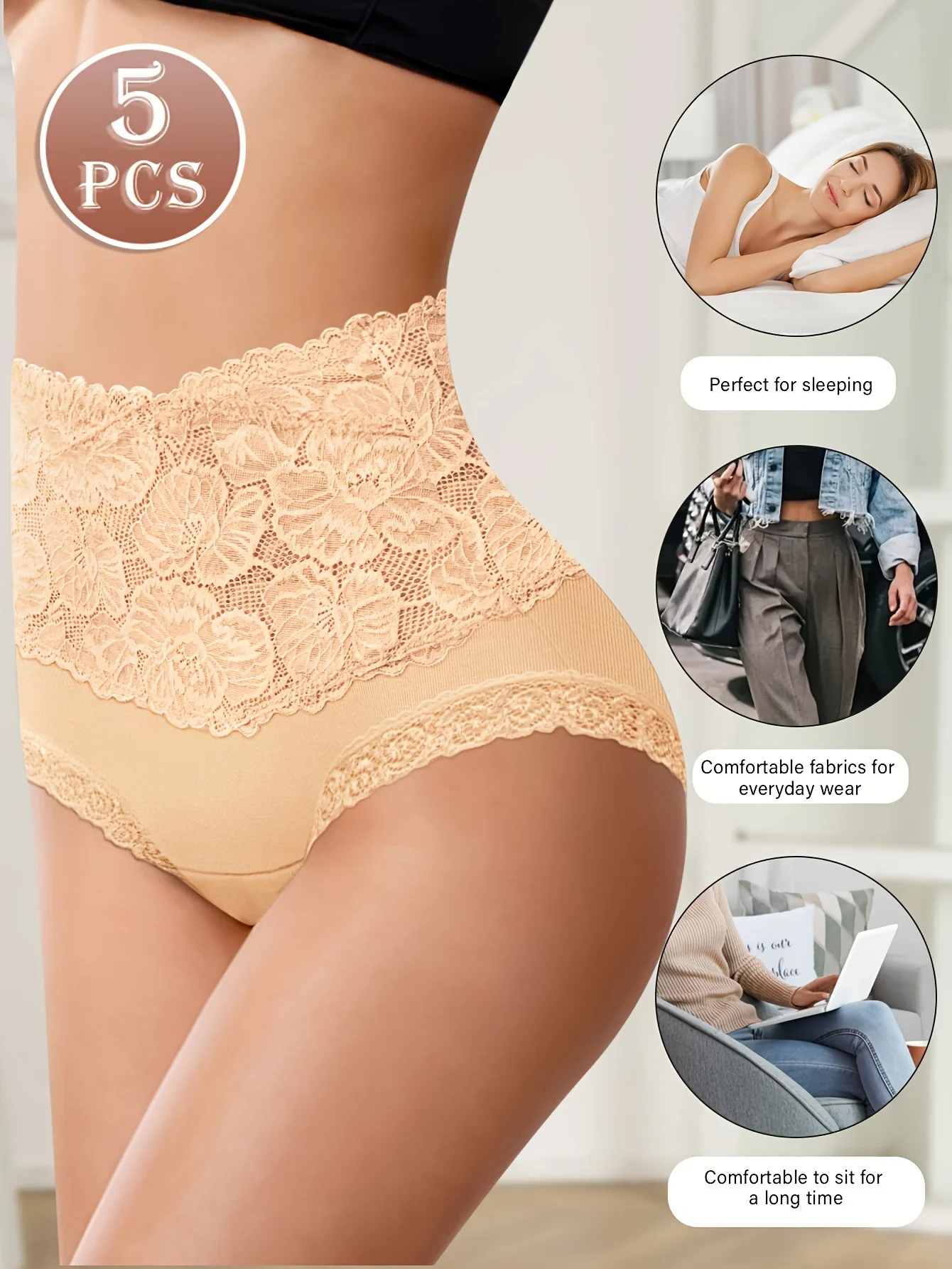 Thumbnail 2 - #1 Latest Womens Lace Trim Comfort Panties Updates