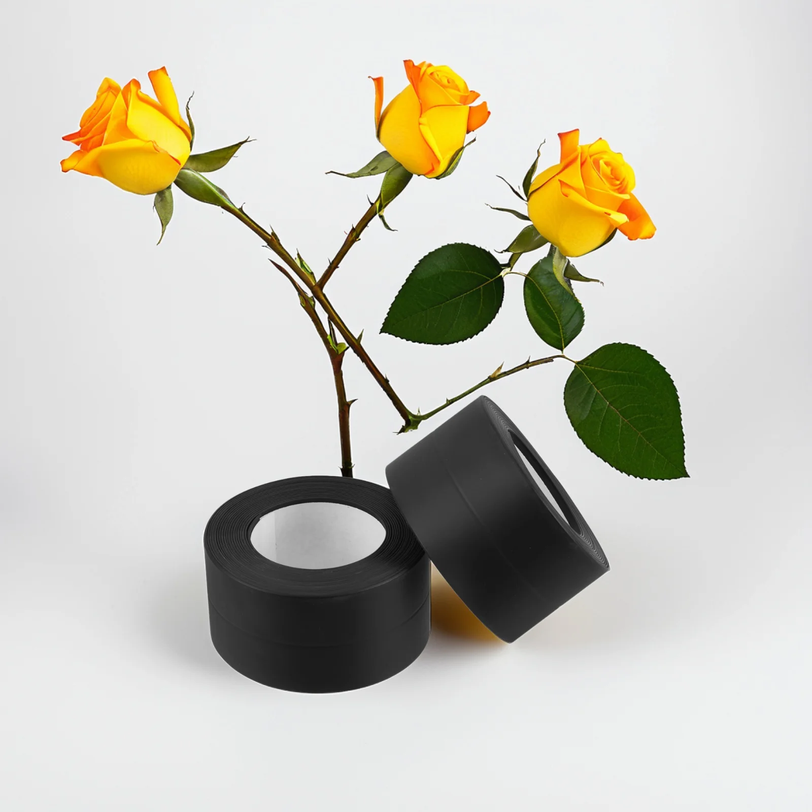 

2Pcs Black PVC Waterproof Tape Self-Adhesive Caulk Strip for Kitchen Sink Bathroom Tub Floor Corner Seal Strip No Tools Needed