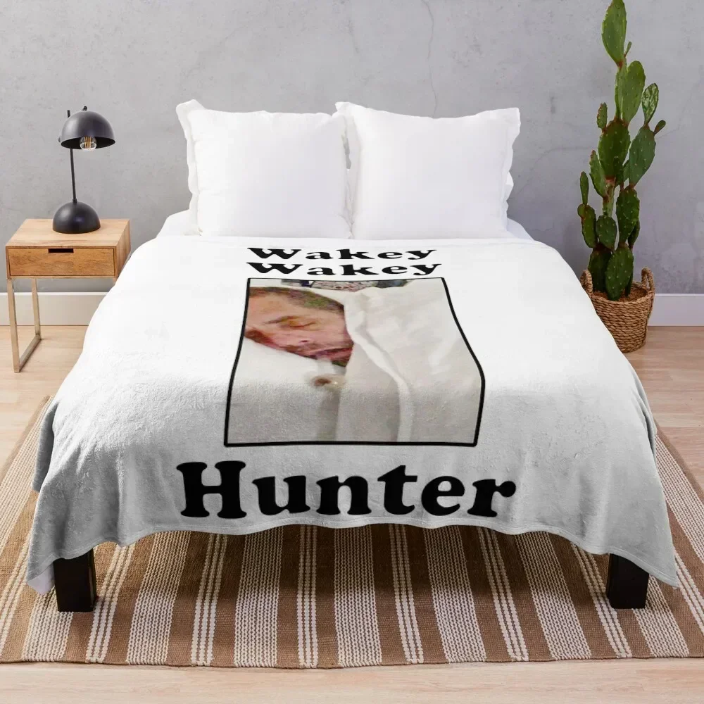 Sleeping Hunter Biden Sticker Throw Blanket Tourist Blankets For Baby Luxury Thicken Comforter Blankets