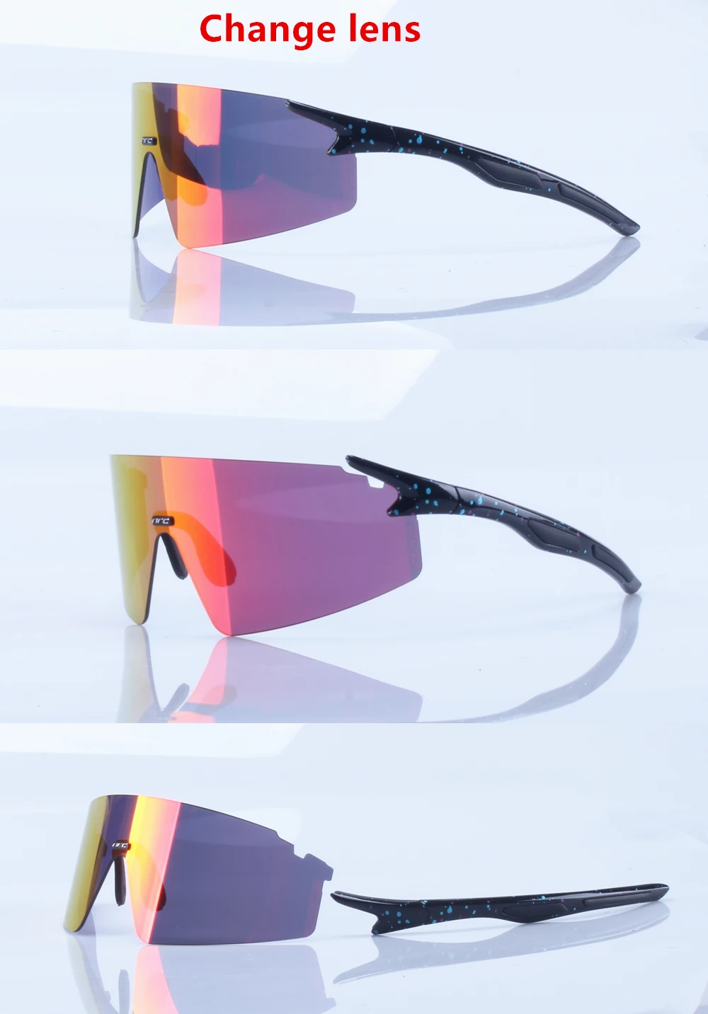 NRC Marke Radfahren Sonnenbrille UV400 TR90 Sport Fahrrad Brille MTB Mountainbike Angeln Wandern Reiten Brillen für Männer Frauen – Detail 16