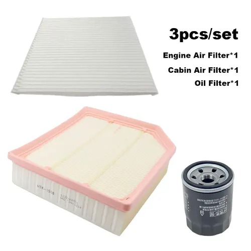 Juego de filtros de 3 uds para Changan Oshan X7 PLUS 1,5 T 2021 2022 2023 2024 2025 Oushang motor AC Interior Kit de filtro de aceite de aire accesorio