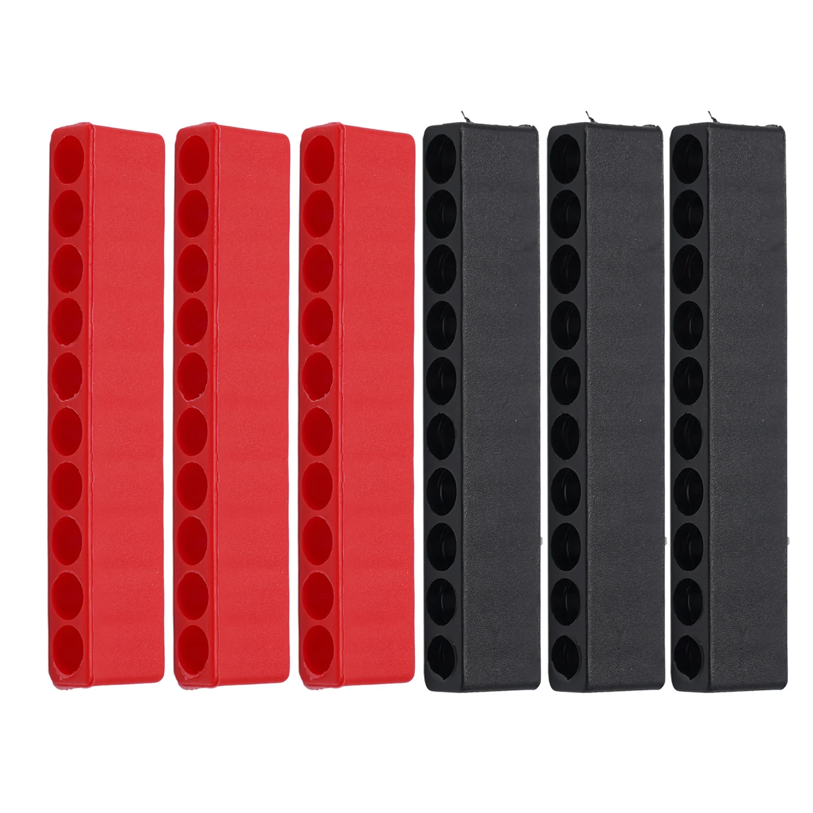 1/4/5/6/10Pcs Bit Holder 10Hole/12Hole Hex Shank Screwdriver Storage Soft Rubber Organizer Head Drill Bit Stand Case Power Tool
