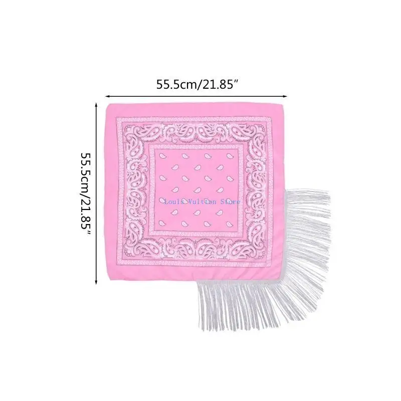 l5yb cowgirl bandanas tassel fringe scarf neckerchief bandanas bachelorette bandanas