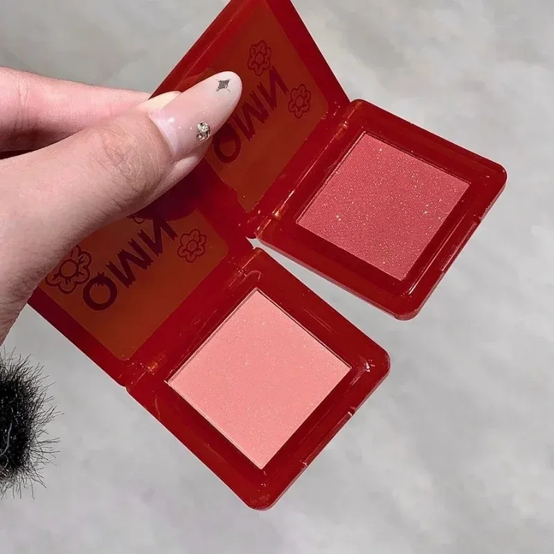 Monochrome Blush Palette Tomato Orange Blush Powder Matte Peach Rouge Natural Face Makeup Contour Shadow Palette for Girls