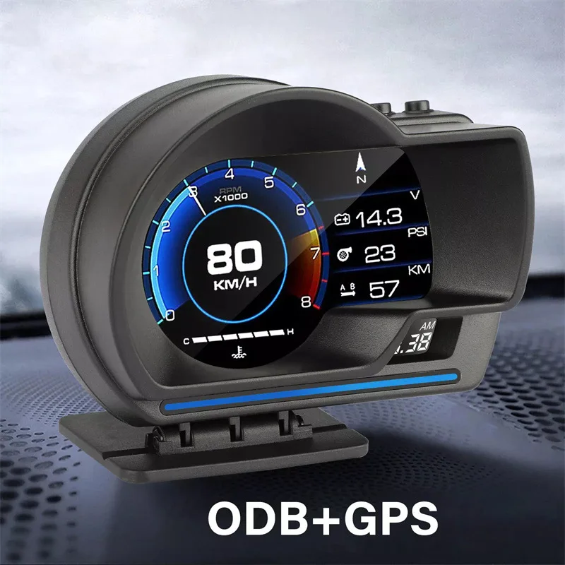 

A500 GPS+OBD Dual Mode Car HUD Display | Digital Speedometer Projector | Windshield Head-Up Display for All Vehicles