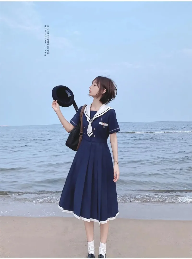 Lolita Japanischer Akademischer Stil Süßes Damenkleid Matrosenkragen Kawaii Vestidos Weibliche Sommer Niedliche Damenkleider Neu 2026 – Detail 13