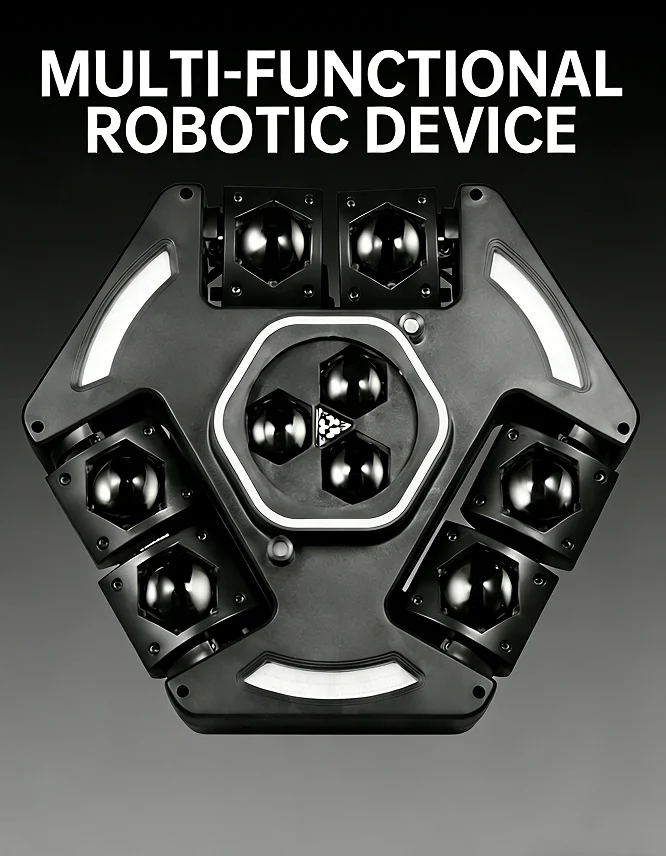 

120W Moving Head Disco Light Three-Arm Bee Eye Strobe Light LED Beam Light DJ Mobile Stage Effect Light for Bar, Party, Concert,