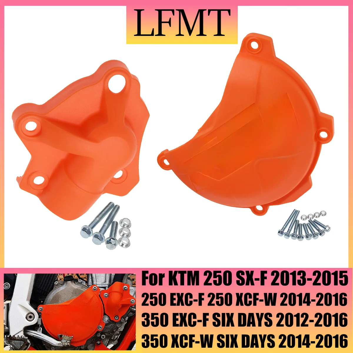 

Clutch Protector Guard Water Pump Cover For KTM SX-F EXC-F XC-F XCF-W SIX 250 350 DAYS FREERIDE 2012-2016 Enduro Dirt Pit Bike