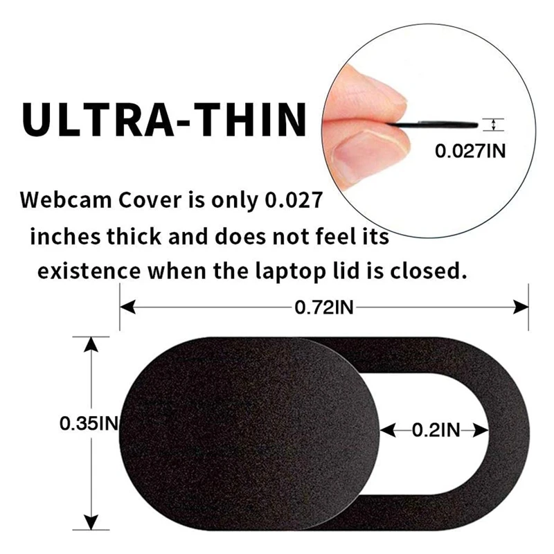 Laptop Webcam Cover Slide 12 Pack, Ultra Thin Laptop Camera Cover Slide for MacBook, iPhone, Computer, Laptop, Dell, PC