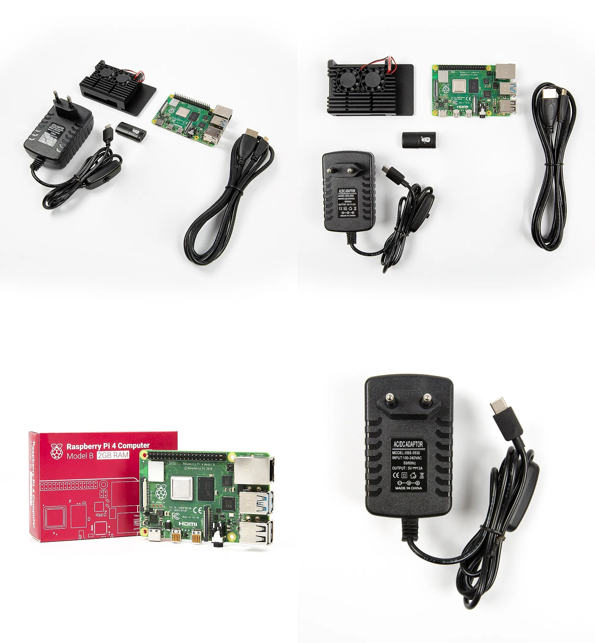 Raspberry Pi 4 Model B Starter Kit 4GB RAM Development Board WiFi Bluetooth