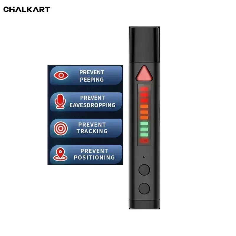 

Детектор сигналов, инфракрасный магнитный GPS-сканер для отеля, размер ручки, анти-подглядывающая камера, подслушивание, позиционирование, мониторинг, детектор