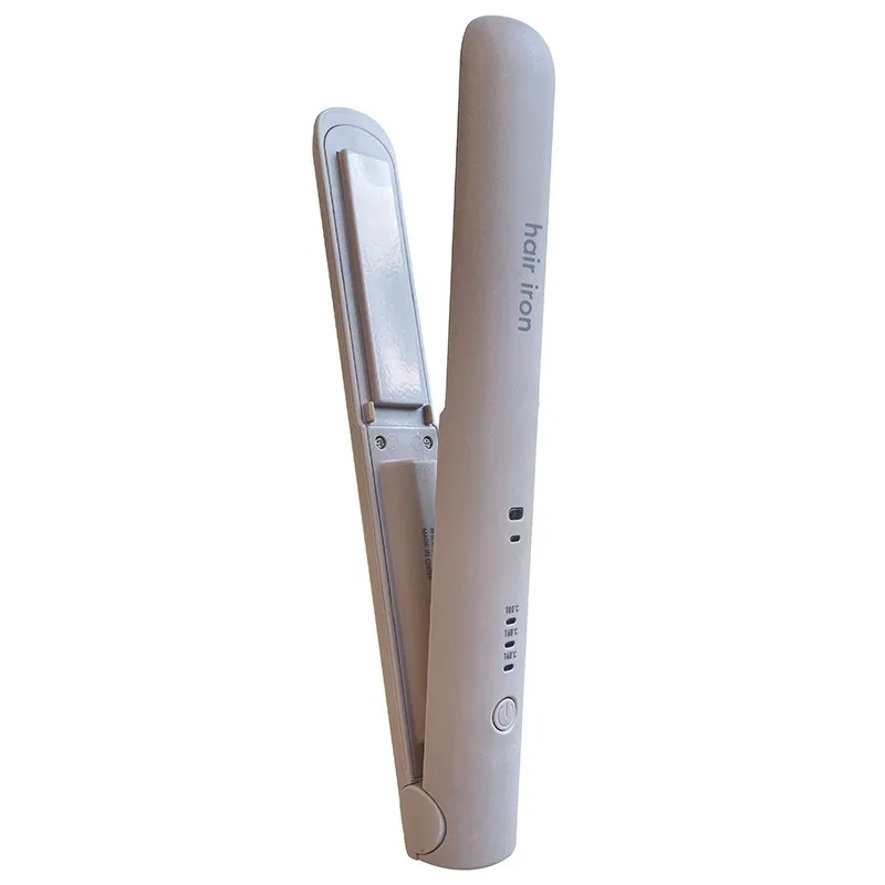 

A05G-Portable Mini Styling Iron With 3 Heat Settings, Wireless Hair Straightener And Curler 2-In-1