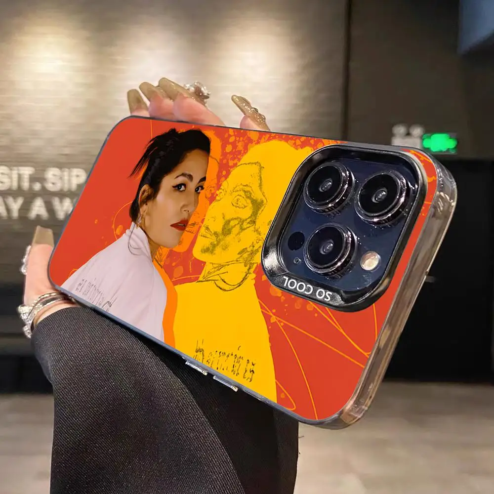 Ana Tijoux Mobile Cell Phone Case for iPhone 17 16 15 14 13 12 11 X XR XS 8 7 Pro Max Plus Translucent Colour Cover Cover