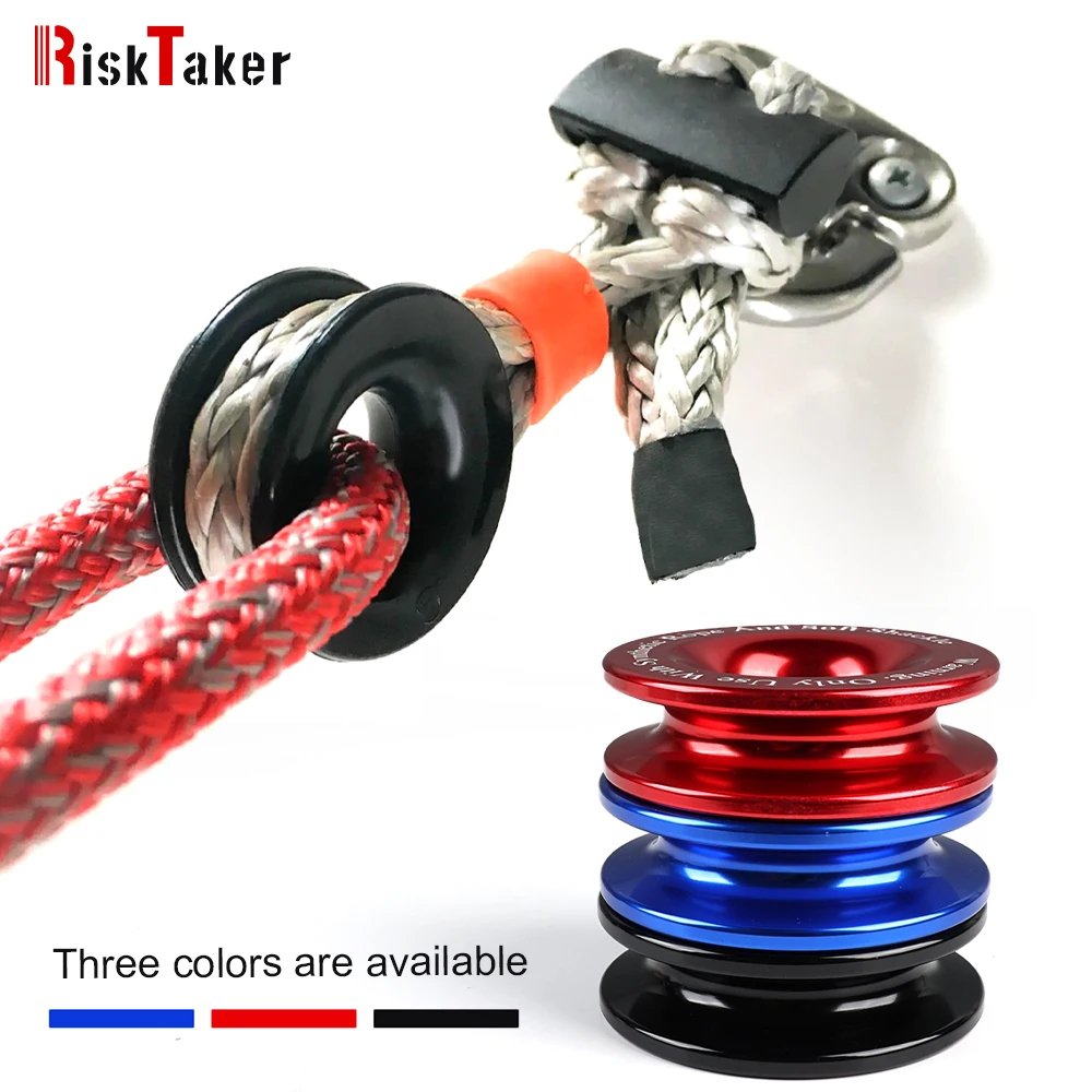 

RiskTaker Car Recovery 41000 LBS Winch Soft Shackle Recovery Ring Kits For Truck ATV Loop Snatch Block Off Road Winch Pulley