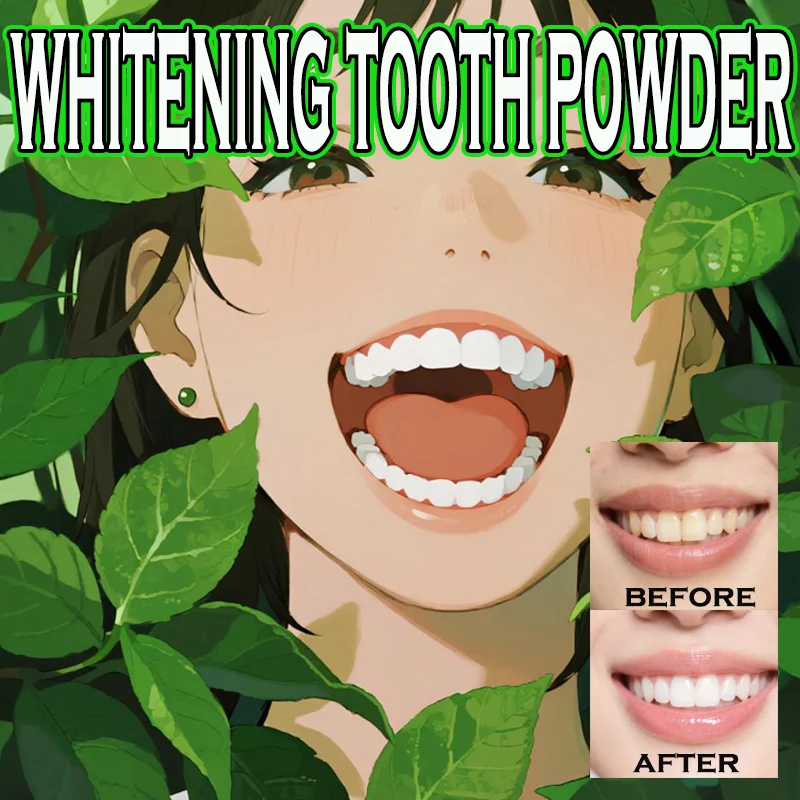 

5 Days Teeth Whitening Powder mint Fresh Bad Breath Remove Plaque Stains Dental Calculus Oral Hygiene Cleaning Tooth Care