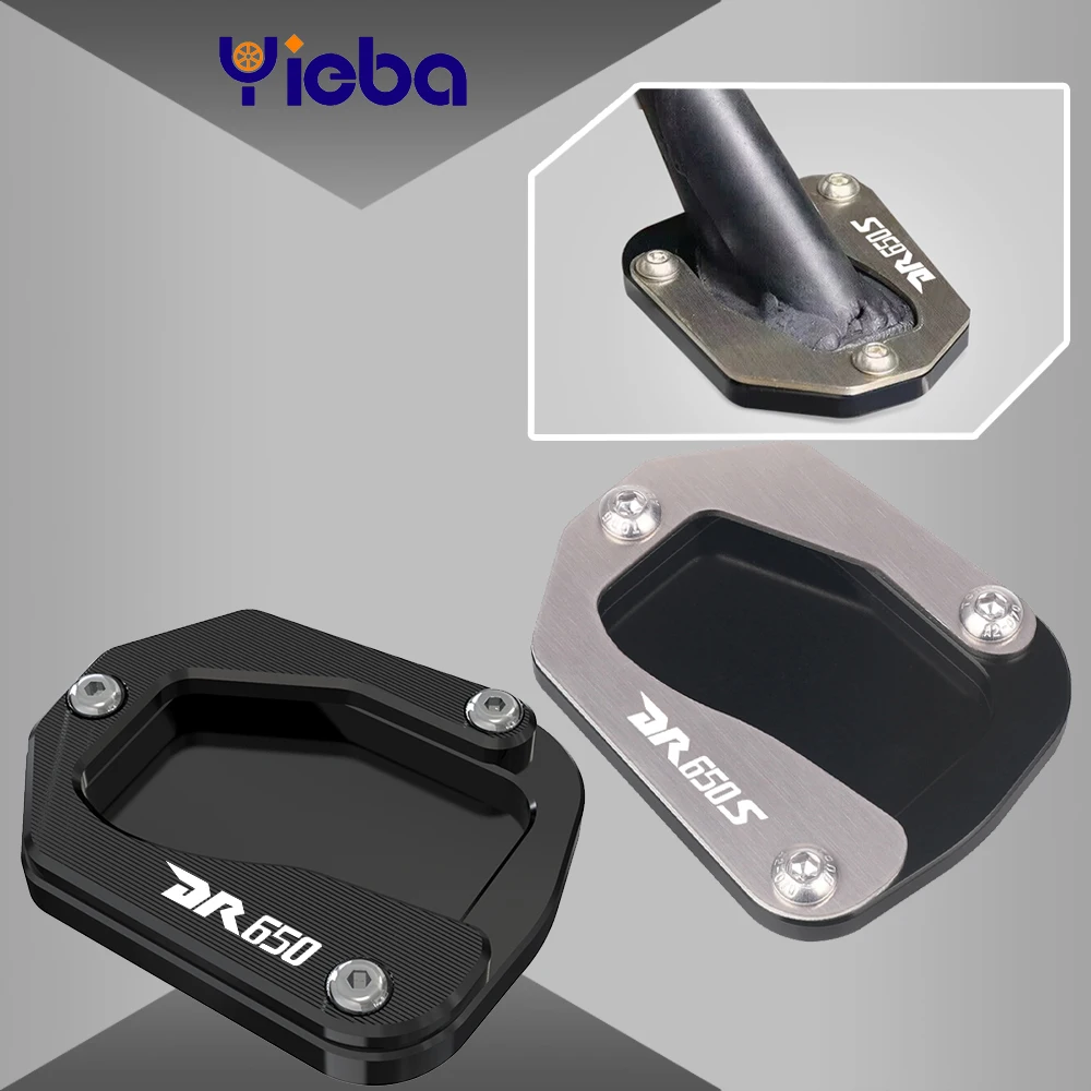 

Motorcycle Accessories Kickstand Side Stand Enlarger Extension Plate Pad For SUZUKI DR650 DR650S DR650SE DR 650 S SE 1996-~2024