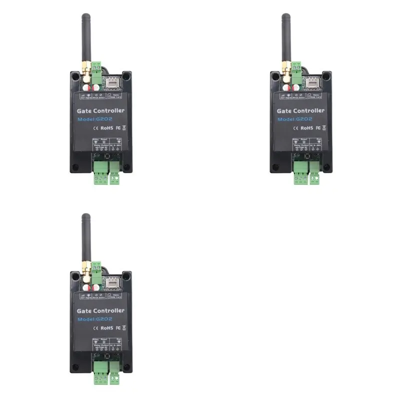 

CJSD-3X G202 GSM Gate Door Opener 4G Single Relay Switch Mobile Phone Electric Gate Remote Controller 850/900/1800/1900Mhz