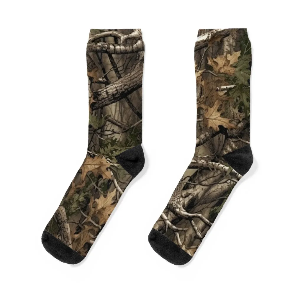 camouflage, real tree, realtree, hunter, camo, pattern, woods, outdoors, hunting, fishing, farming Socks