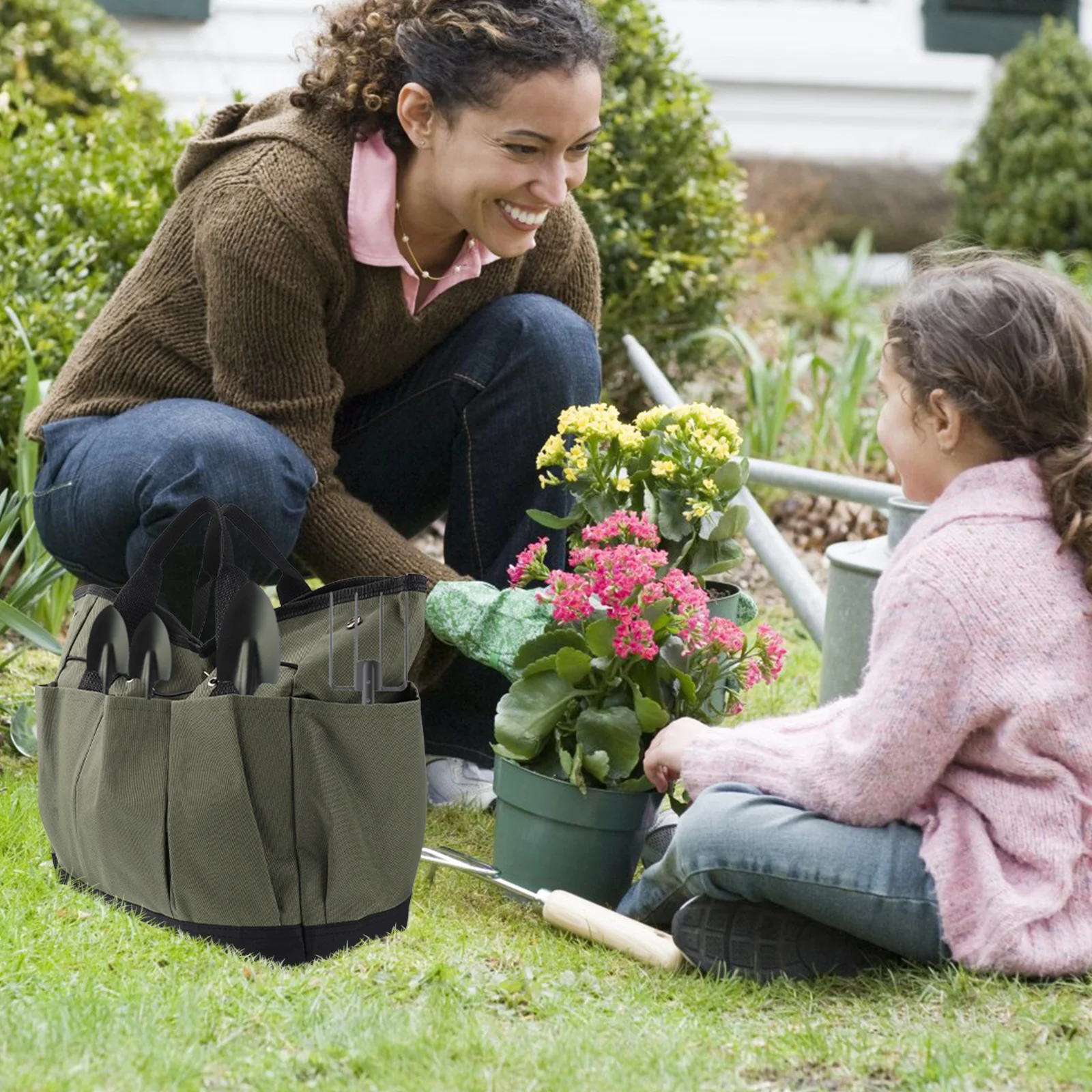 

Professional Garden Tool Bag Sturdy Multi-Functional Organizer with Multiple Compartments for Tools Storage Garden Tool Bag