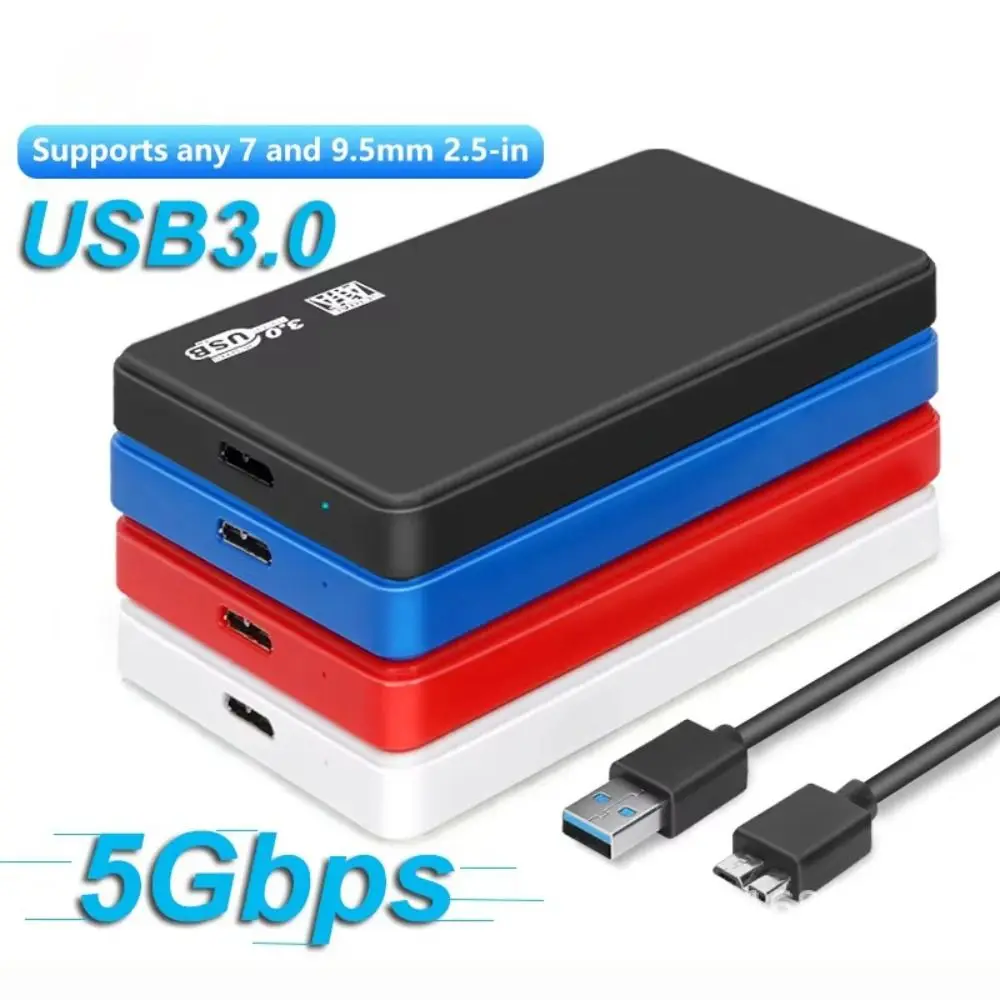 

New USB 3.0 USB 3.0 HDD Enclosure 2.5 Inch Portable External Hard Drive Case 5Gbps Speed High Speed Enclosure