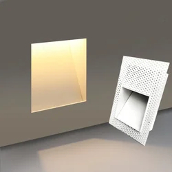 Invisible Wall Light Intelligent PIR Motion Detector Sensor Embedded Frameless 3W LED Stair&Step Lamp For Ladder Kitchen Foyer