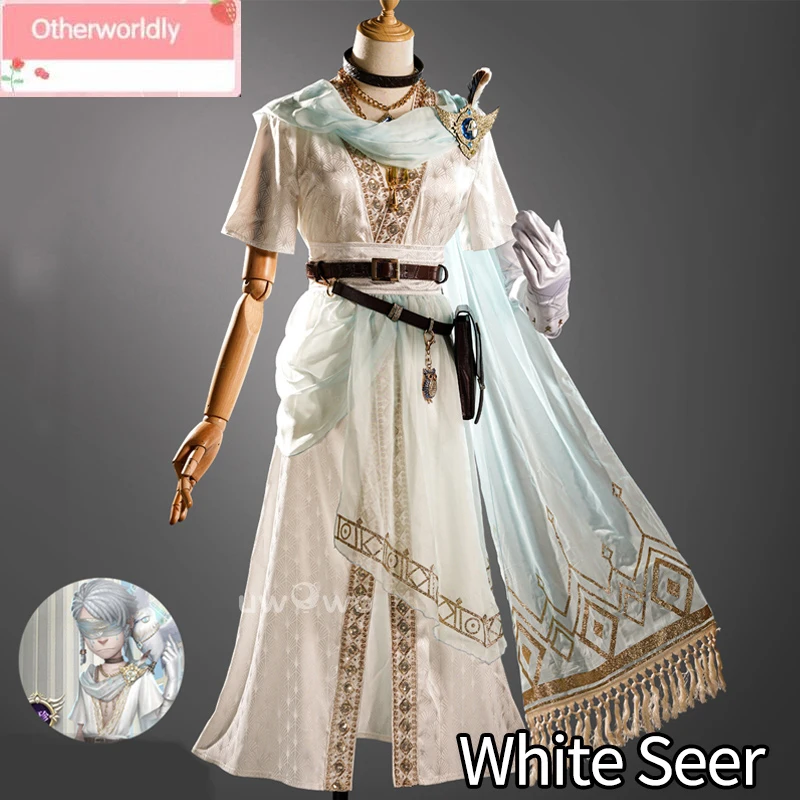 

Collab Series Game Identity V Seer Eli Clark Cosplay Costume White Suit Fancy Party Outfits