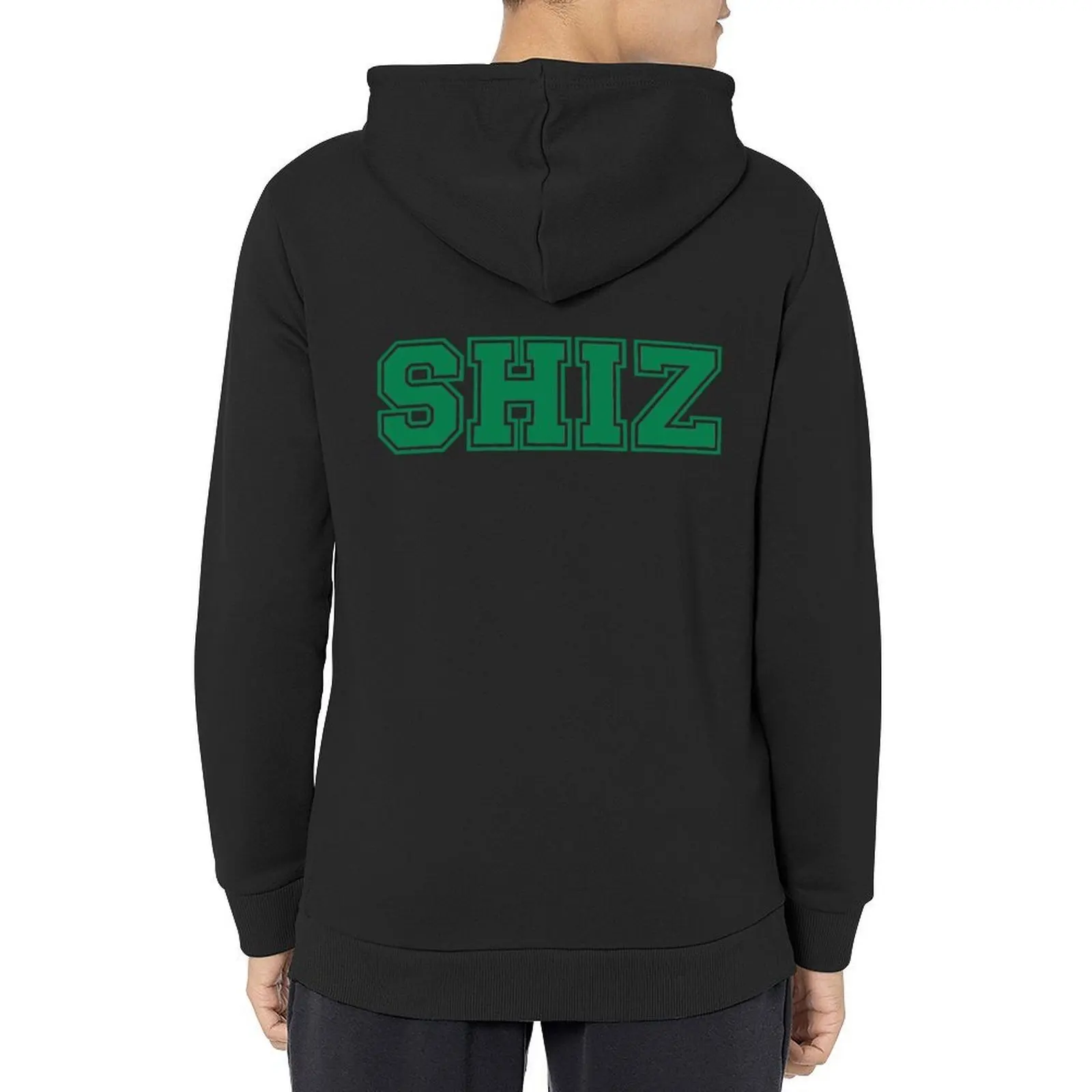 Shiz (أخضر) ملابس شتوية بغطاء للرأس ملابس رجالية ملابس رجالية قميص بقلنسوة ملابس رياضية