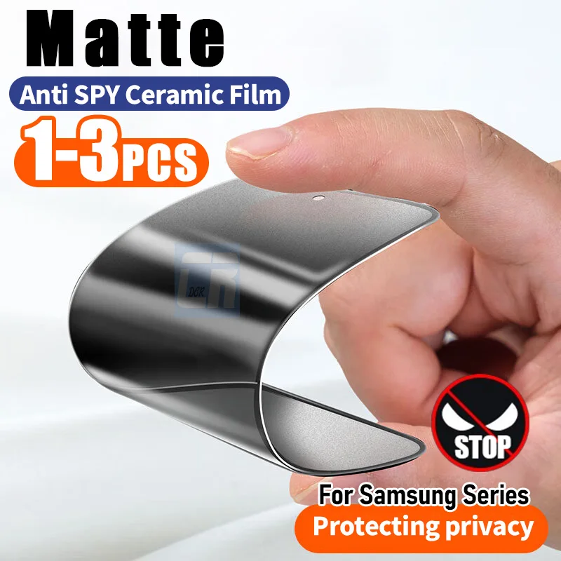 

Anti-Spy Privacy Matte Ceramic Film For Samsung M54 M14 M34 M42 M53 M52 M51 M31 M22 M32 M33 M30S M04 A51 A71 Screen Protector