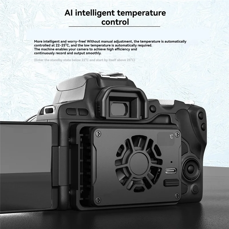 

FEDI-Camera Cooling System Quiet Camera Heat Sink Cooling Fan Semiconductor Radiator For Canon/ Sony/ FUJIFILM